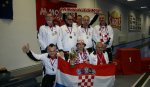 Croatia man nine pin bowling team won a silver medal at 12.IBSA EC